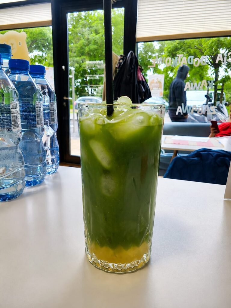 Matcha Lychee sparkling
