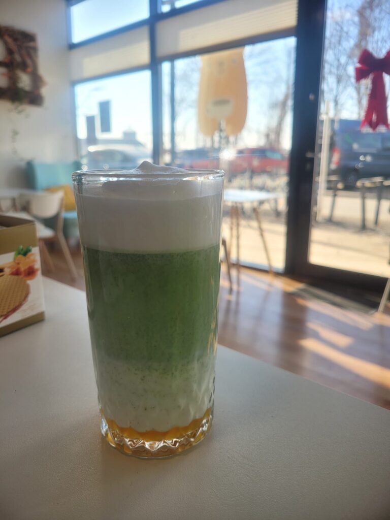 Matcha puree mango